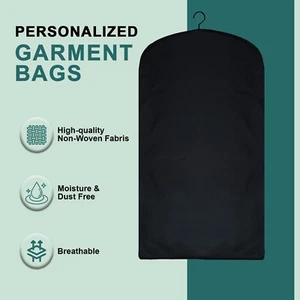 42 Zoll 100 % Baumwolle Hochzeitskleid & Mantel Kleidung Tasche für Stil und Schutz - Bild 1 von 6