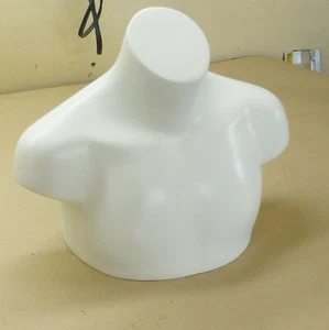 3D Display Stand Necklace Pendant Bust Mannequin Jewelry Chain Show White - Picture 1 of 7