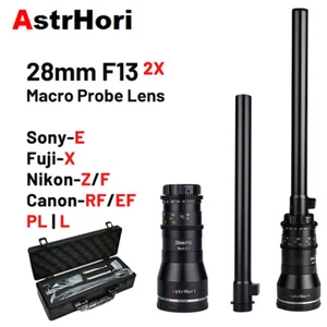 AstrHori 28mm F13 2X Macro Probe Lens for Canon RF/EF Nikon Z/F Sony E Fuji L/PL - Picture 1 of 21