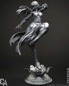 Chun Li (Fan Art) Skulptur - 4, 6 oder 12 Maßstab (495 mm - 165 mm) - 3D-Druck - Bild 1 von 6