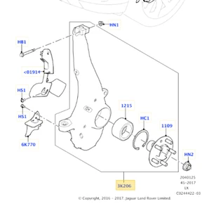 Genuine Range Rover Sport L494 Front Right Steering Knuckle Wheel Hub Carrier - Picture 1 of 10