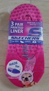 SKETCHERS - ANIMAL SOCKS size 4 5 6 7 8 toddler TRAINER SOCK girls CAT infant - Picture 1 of 8