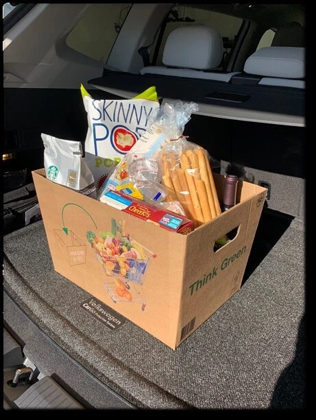 Caja de supermercado reutilizable/bolso plegable corrugado (paquete de 10) Foto 1 de 4