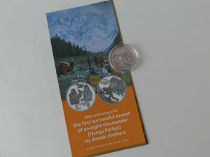 SLOWAKEI 2021 10 EURO SILBER MÜNZE COIN ST BU - BESTEIGUNG DES NANGA PARBAT - - Bild 1 von 5