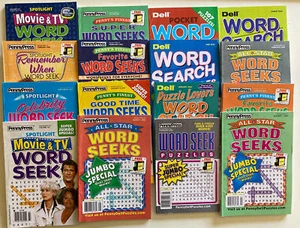 Lot of 5 Dell Penny Press Word Search Puzzle Books UNSORTED MIXED Seek Hunt - Bild 1 von 1