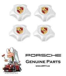 Porsche Cayenne Star Shaped Alloy Wheel Centre Caps Turbo & Sport Design Wheels