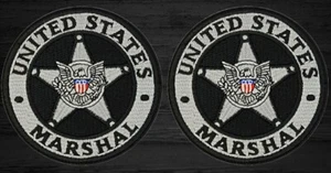 United States Marshal bestickt Strafvollstrecker Patch | 2 STCK. HAKENUNTERSTÜTZUNG 3,5 ZOLL - Bild 1 von 1