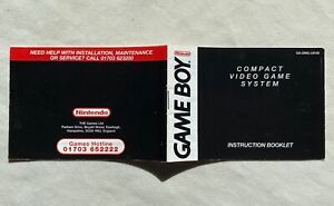 Nintendo Game Boy - ORIGINAL HANDHELD CONSOLE MANUAL ONLY UK ver. (GA-DMG-UK4B)
