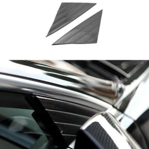 For Tesla Model 3 2018-2023 2PCS Carbon Fiber Front Window Triangle Cover Trim - Bild 1 von 10