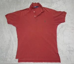 Polo by Ralph Lauren Polo Shirt Large Red w Green Pony Preppy - Picture 1 of 13