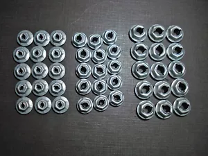 45 GM Pontiac 1/4 3/16 1/8 emblem name plate script thread cutting sealer nuts - Picture 1 of 3