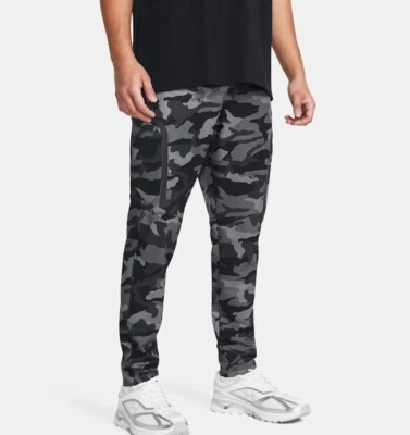 Pantalones de chándal Under Armour XL para hombre negros/grises camuflados elásticos UA Elite cargo nuevos con etiquetas Foto 1 de 4