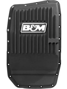 B&M Transmission Pan Deep Aluminum Black Anodized Ford 6R80 (70394) - Picture 1 of 12