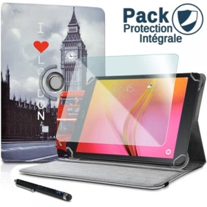 Pack Étui Motif ZA05 + Verre Flexible + Stylet pour Huawei MediaPad T5 10,1 - Photo 1 sur 4