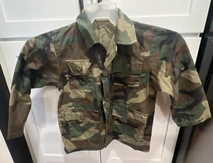 Jr. G. I. BDU Camo Army Shirt by Rothco Kids Size 10 /33.5” Chest Thin Shacket - Picture 1 of 14