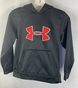Under Armour Loose Black And Red Hoodie Sweatshirt Youth Size Medium - Picture 1 of 6