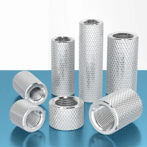 304 Stainless Steel Knurled Lengthen Round Thumb Nuts Standoff Pillar M4 M5 M16 - Picture 1 of 32