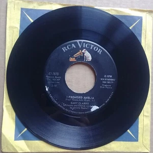 GARY CLARKE Green Finger/I Promised Amelia 45 7" POP ROCK Record Vinyl Records - Picture 1 of 2
