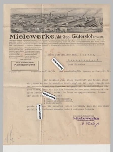Miele Werke Gütersloh  alte Rechnung   Anfrage  1932 - Picture 1 of 1