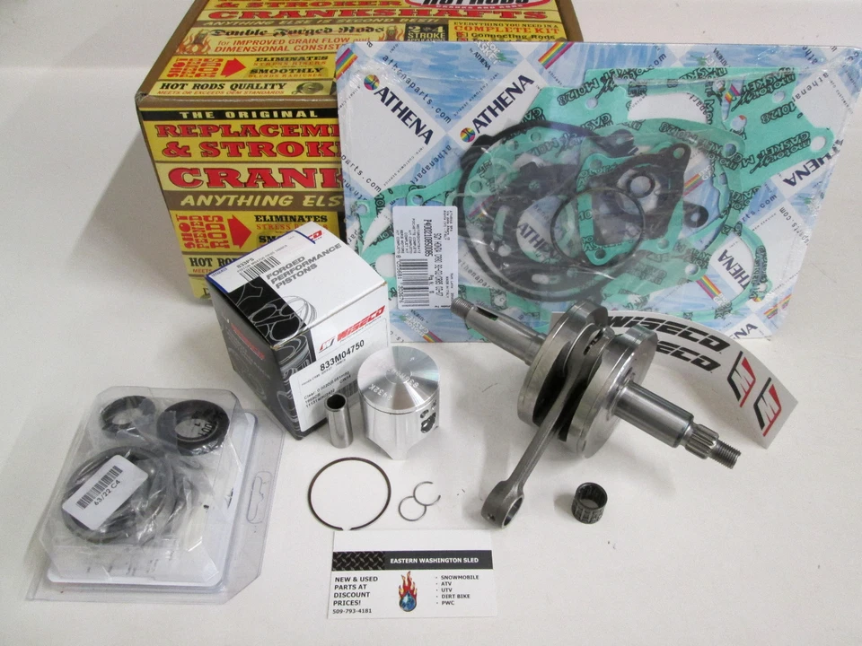 KIT RECONSTRUCCIÓN MOTOR KAWASAKI KX 250 CIGÜEÑAL, PISTÓN WISECO, JUNTAS 2001 Foto 1 de 1