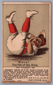 Tarjeta comercial de béisbol The Pet of the Nine Merchant’s Gargling Oil Salem MA K11 - Imagen 1 de 3