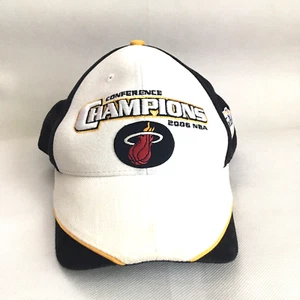 Miami Heat Adult Basketball Hat Snapback Black White Logo Cap - Picture 1 of 7