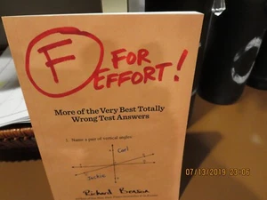 F for Effort :More of the Very Best Totally Wrong Test Answers...-#RLP-38 - Imagen 1 de 12