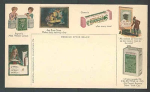 Ca 1912 PC Corn Flakes Cream Of Wheat Etc On Ad Postal Card Mint See Info - Picture 1 of 2