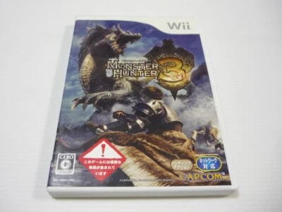 WII  Monster Hunter 3 (Nintendo ) - Japanese Version CAPCOM Hunting ACTION GAMES - Image 1 of 4