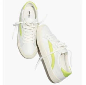 Madewell Herren Turnschuhe Weiß Bürgersteig Niedrig Leder Sprout Grün Multi Größe 8 - Bild 1 von 3
