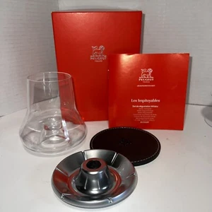 Peugeot Impitoyable Whiskey Tasting Set Cordial Glass Chilling Base Coaster - Picture 1 of 4
