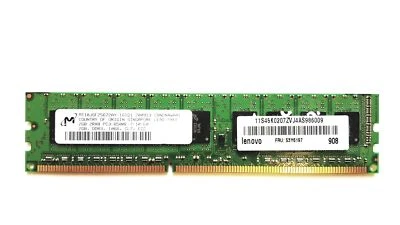 Micron 2GB 2RX8 PC3-8500E DDR3-1066MHz Memory MT18JSF25672AY-1G1D1 - Image 1 of 2