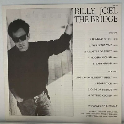 Billy Joel - The Bridge - Ray Charles - JAPAN VINYL OBI Insert - 28AP-3220 - Image 1 of 4