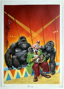 ORIGINAL ZIRKUS ZIRKUS TAFEL SKIZZE Plakat BRUNO NEAPOLI kein Kino - Bild 1 von 13
