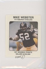 1989 NFL Franchise Game Player Cards Board Game Mike Webster HOF