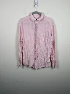 Vineyard Vines Men’s Size 100% Linen Shirt Pink Long Sleeve Large - Bild 1 von 6