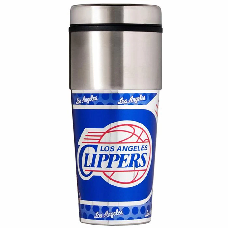 Дорожная кружка Los Angeles Clippers 16 унций нержавеющая сталь NBA - Изображение 1 из 1