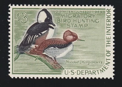 US RW35 $3 Duck Hunting Mint XF OG NH SCV $65 - Image 1 of 2