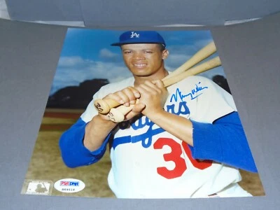 Maury Willis Signed Los Angeles Dodgers 8x10 Photo Autographed PSA/DNA COA 1A - Image 1 of 4