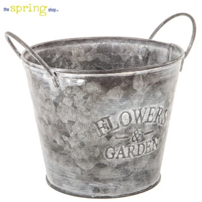 Metal Bucket SET OF 2. Flowers & Garden Add a rustic, elegant touch to your home - Image 1 of 4