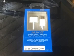 Charge Cable Sync Auvio 1201347 for iPod iPhone & iPad 3.8 FT - Deal - Picture 1 of 2