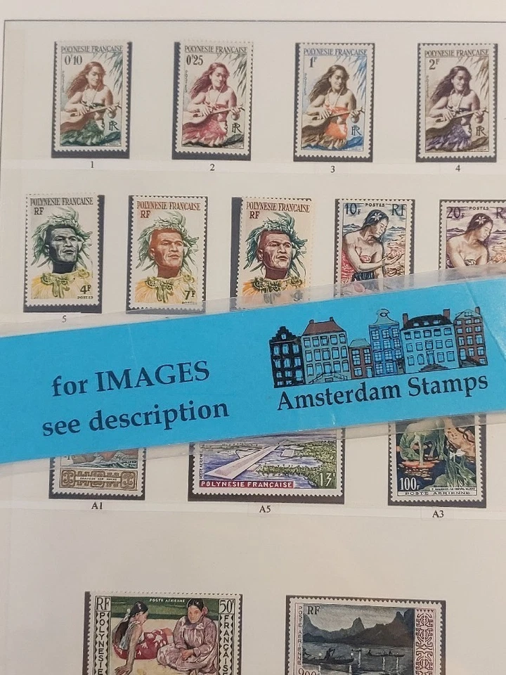 França Polinésia 1958-1985 muito bom estado cpl coleção MNH no álbum Lindner High CAT TOP! - Imagem 1 de 1