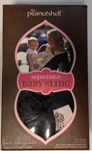Peanut Shell Baby Sling Black 8 - 26 Lbs Multiple Carrying positions Peanutshell - Picture 1 of 5