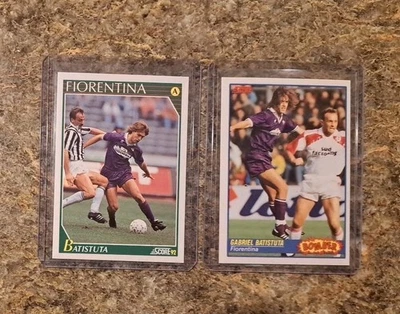 (2) Gabriel Batistuta 1991-92 Score Rookie card RC World Cup Argentina Milan - Image 1 of 4