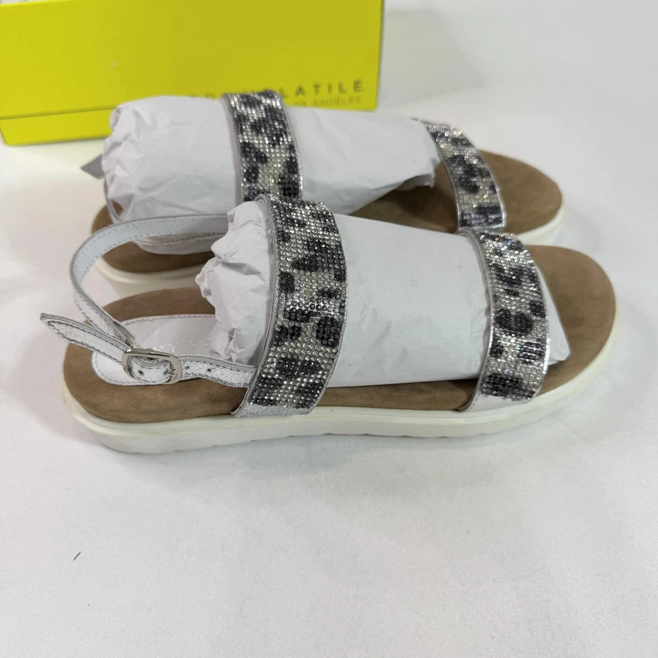 Very Volatile Hotness Shoes Womens Size 9 Sandals Leather Upper Buckle Leopard - Image 1 of 4