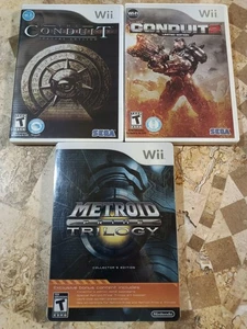  METROID PRIME TRILOGY + CONDUIT 1 & 2✨Wii✨Ediciones completas limitadas de coleccionista - Imagen 1 de 9