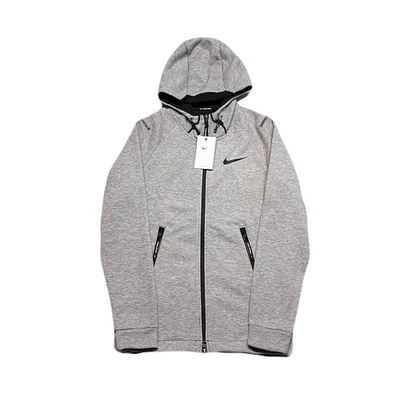 Moletom com capuz Nike Pro Therma Fit zíper completo cinza novo com etiquetas $195 MSRP - Imagem 1 de 2