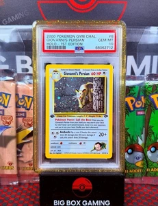 Pokémon 2000 Giovanni’s Persian Gym Challenge 1st Edition PSA 10 🐈‍⬛💎 POP 77 - Picture 1 of 2