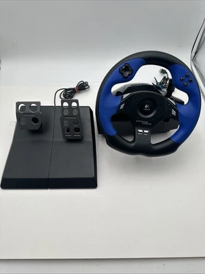 Logitech Driving Force for PS2 PlayStation Racing Steering Wheel Pedal Complete - Image 1 of 4