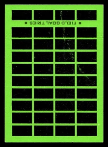 1975 TOPPS FIELD GOAL TRY SCRATCH OFF UNSCRATCHED NM - Bild 1 von 2